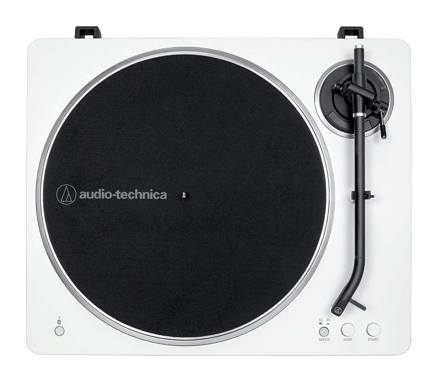 Audio-Technica AT-LP70XBT Bluetooth Turntable Record Player - White/Silver